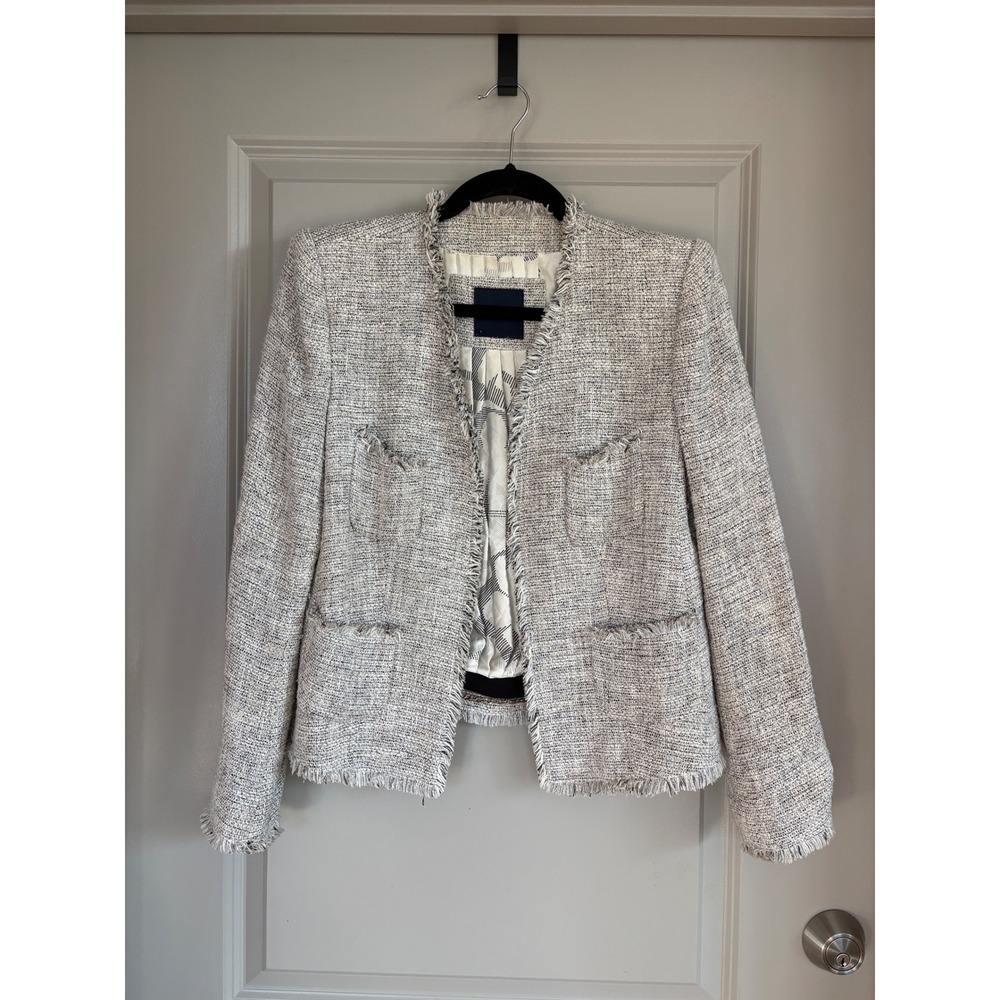 Magaschoni Fringe Tweed Lady Jacket Approx M